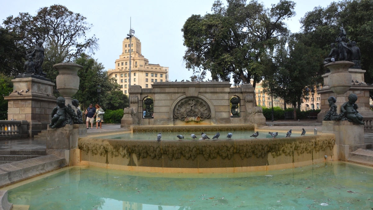 Barcelona fontän