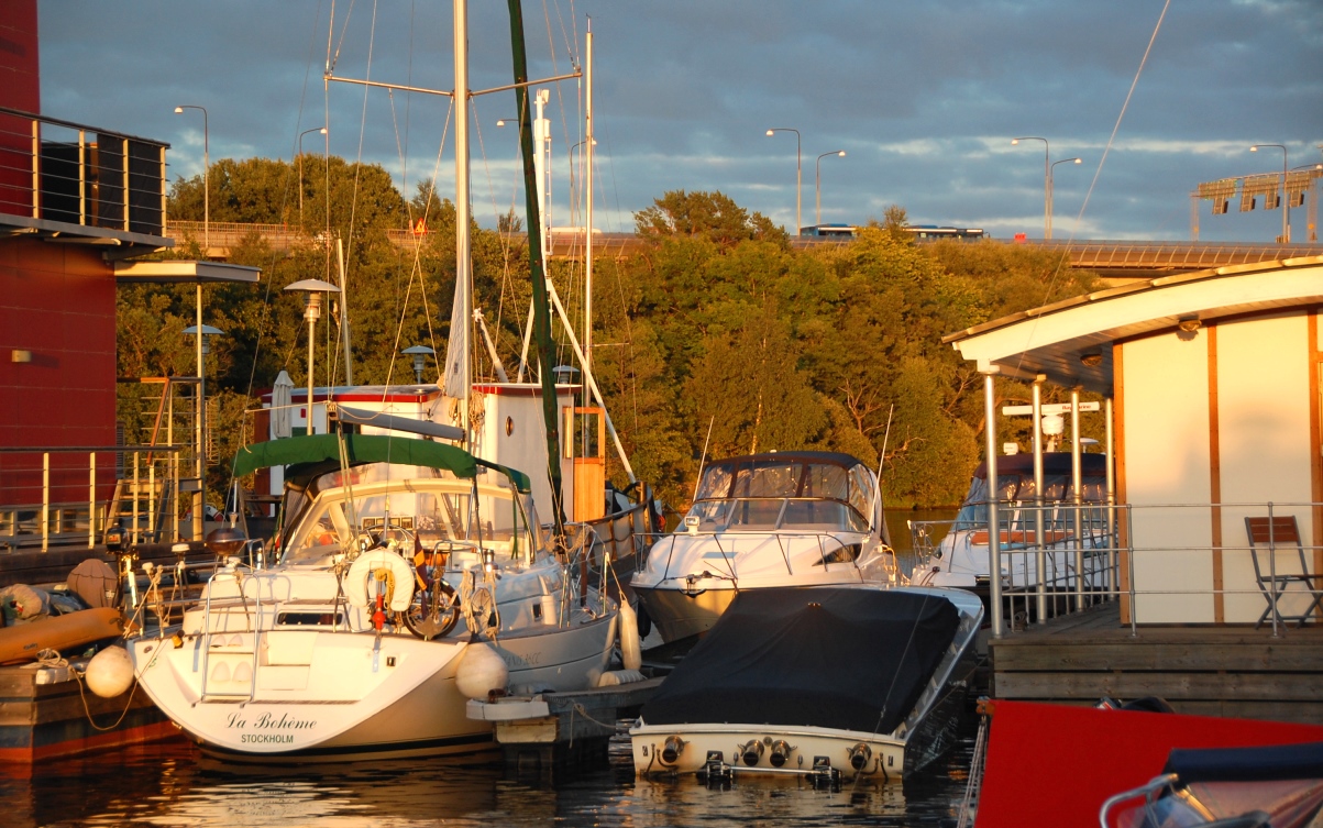 Båtar i Pampas marina