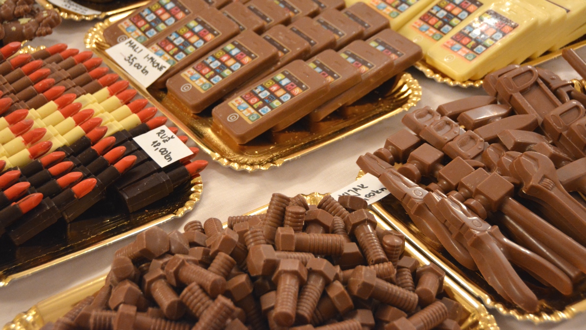 Choklad i olika former