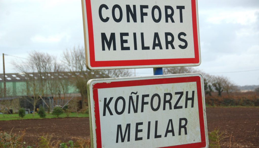 I Bretagne talas både franska och bretonska, men om man inte är bra på någotdera kan en app som översätter vara bra ...