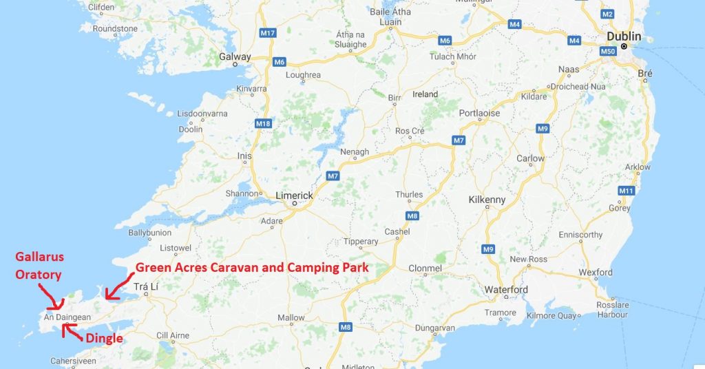 Halvön Dingle på Irland