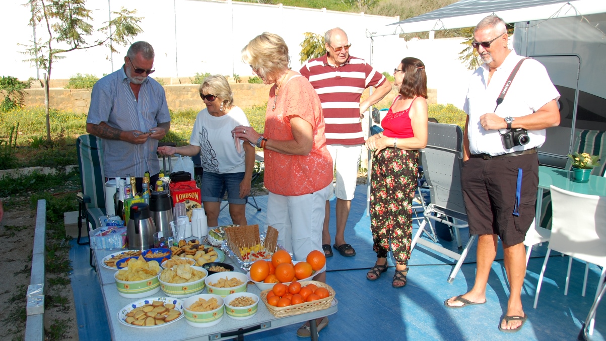Fest på ställplatsen i Albufeira