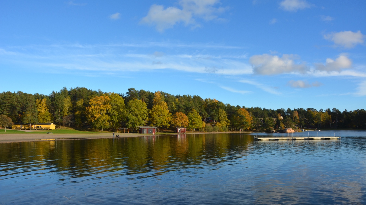 Jogersö havsbad i oktober