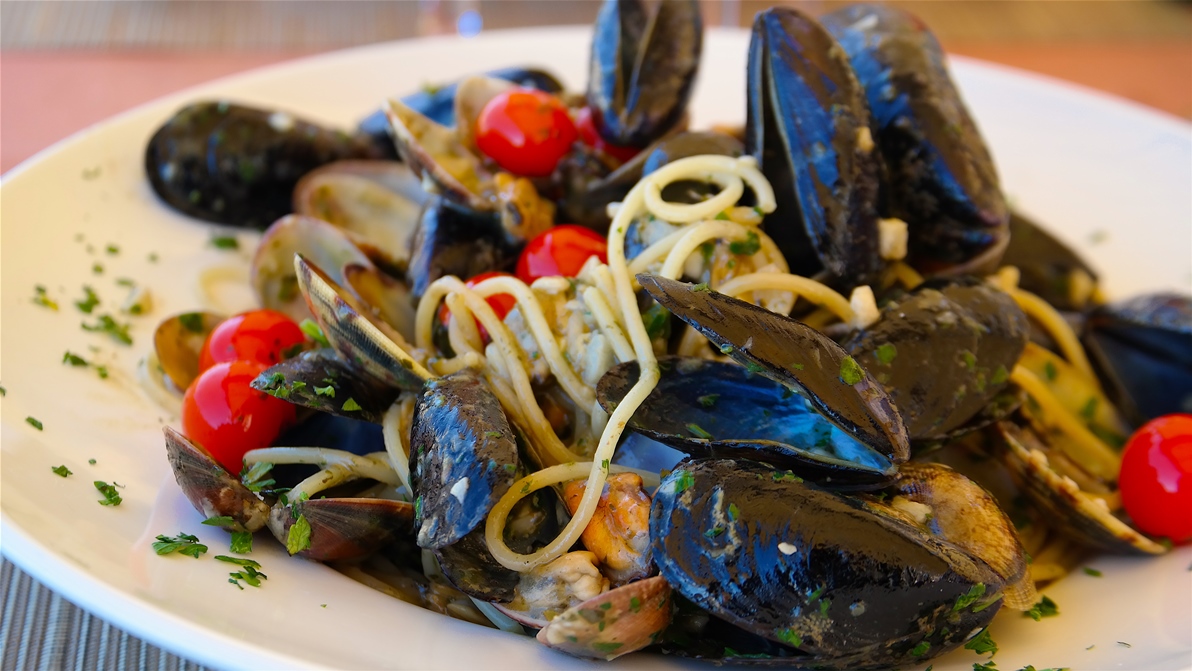 Restauranger på Malta - Spaghetti med musslor