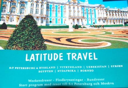 Latitude Travel hade resor till flera intressanta resmål: St Petersburg, Uzbekistan, Syrien... Den här broschyren ska vi titta närmare i. Om inte annat så för att få lite idéer.
