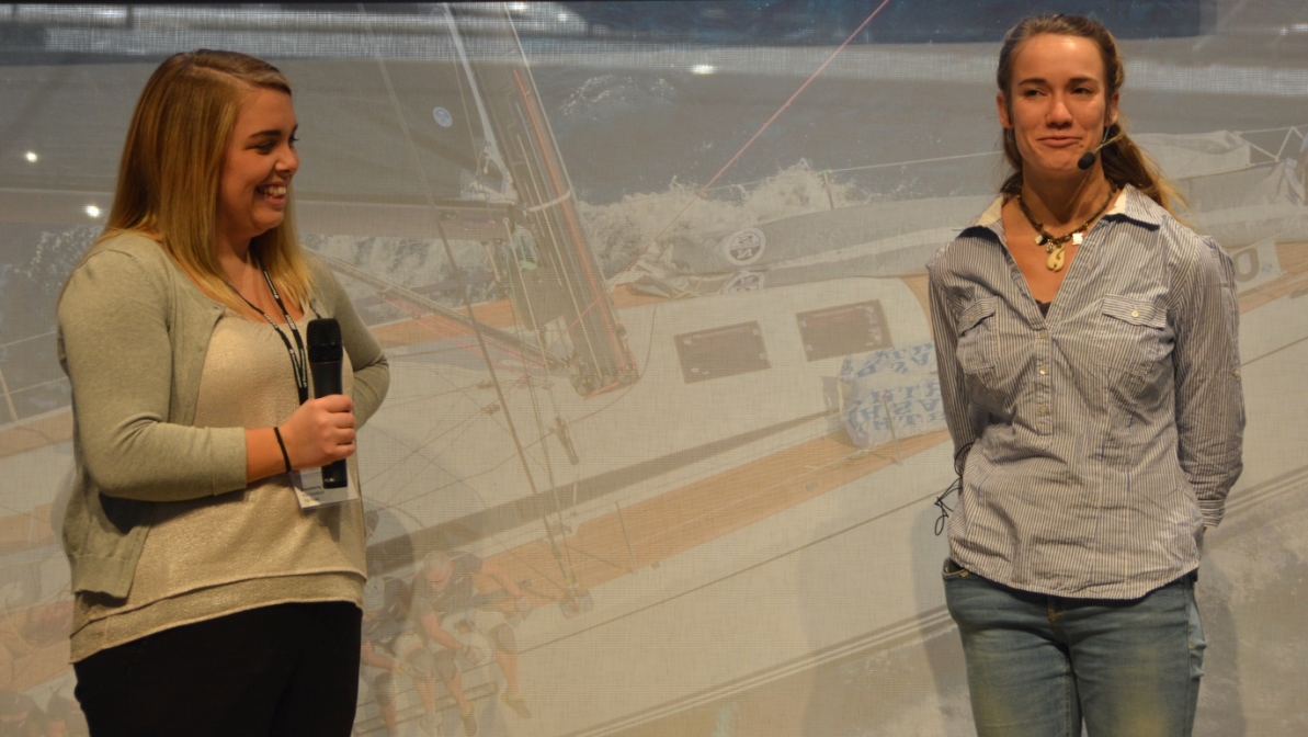 Laura Dekker på bätmässan