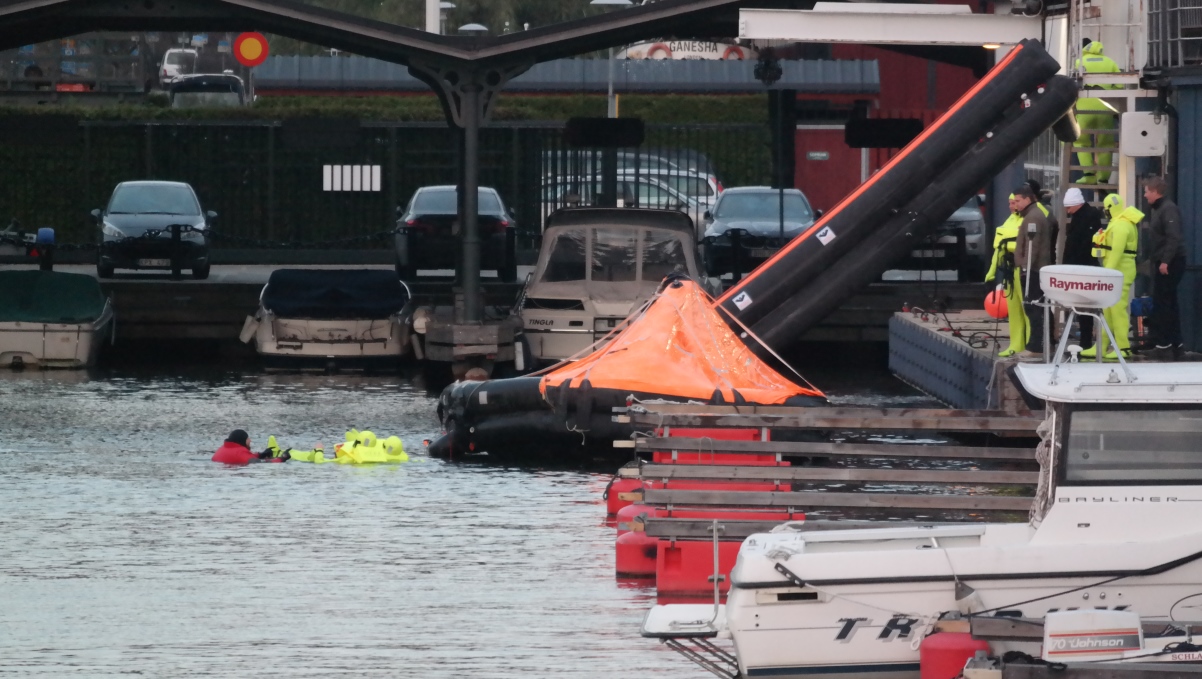 Livbåtsövning Pampas marina