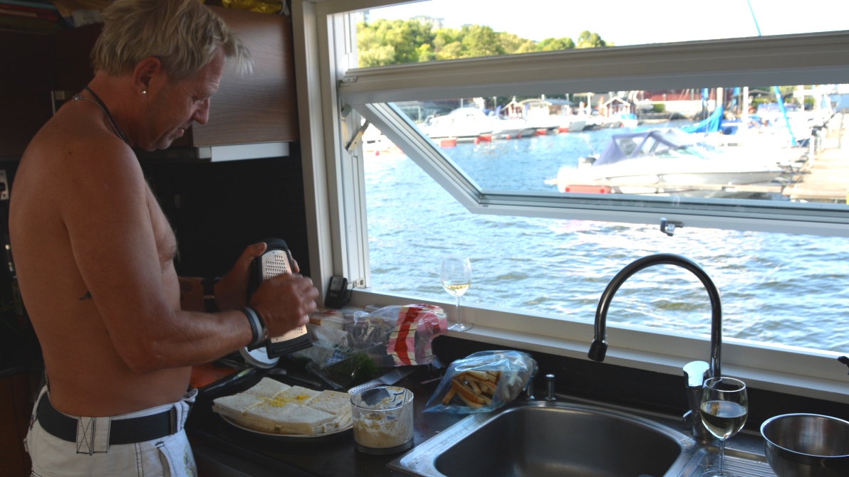 Matlagning husbåt