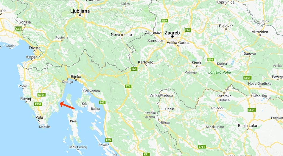 Istrien, Labin, camping Marina