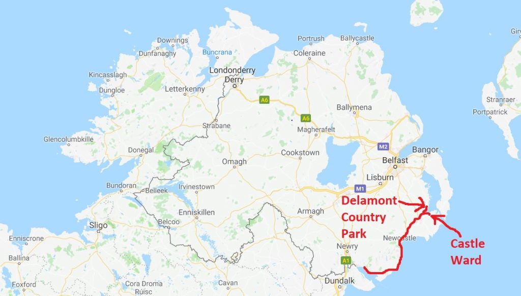 Nordirland karta