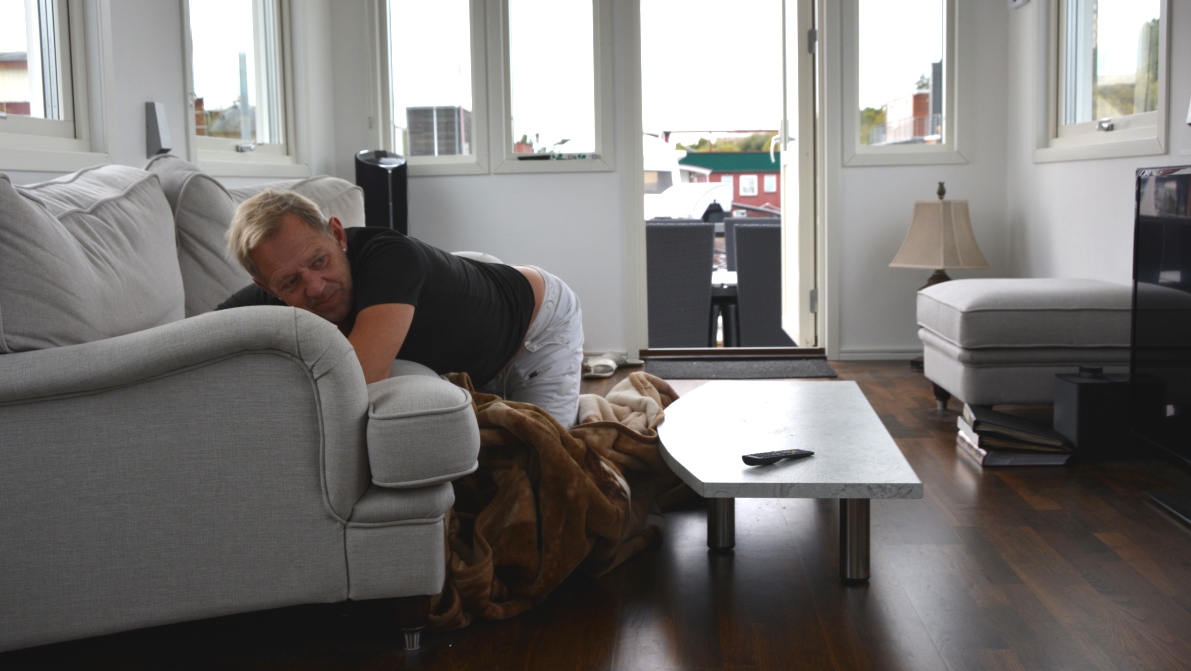 Peter med ryggskott