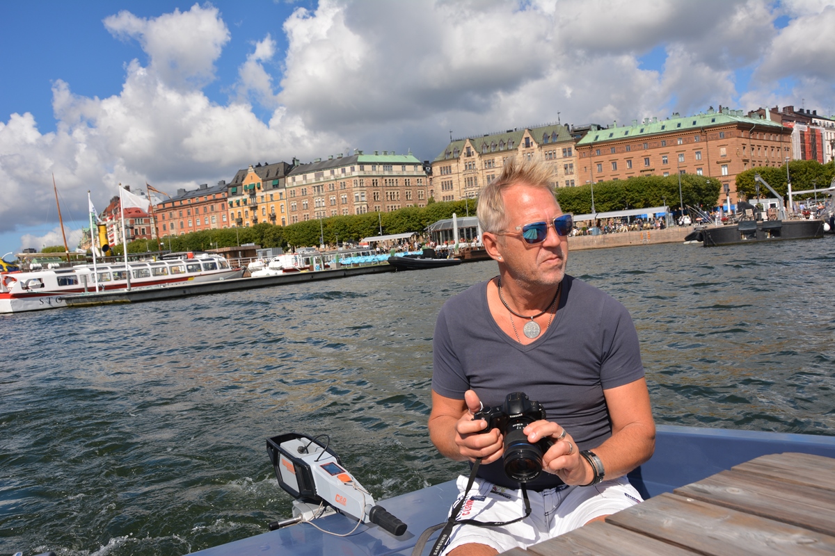 Picknickbåt i Stockholm