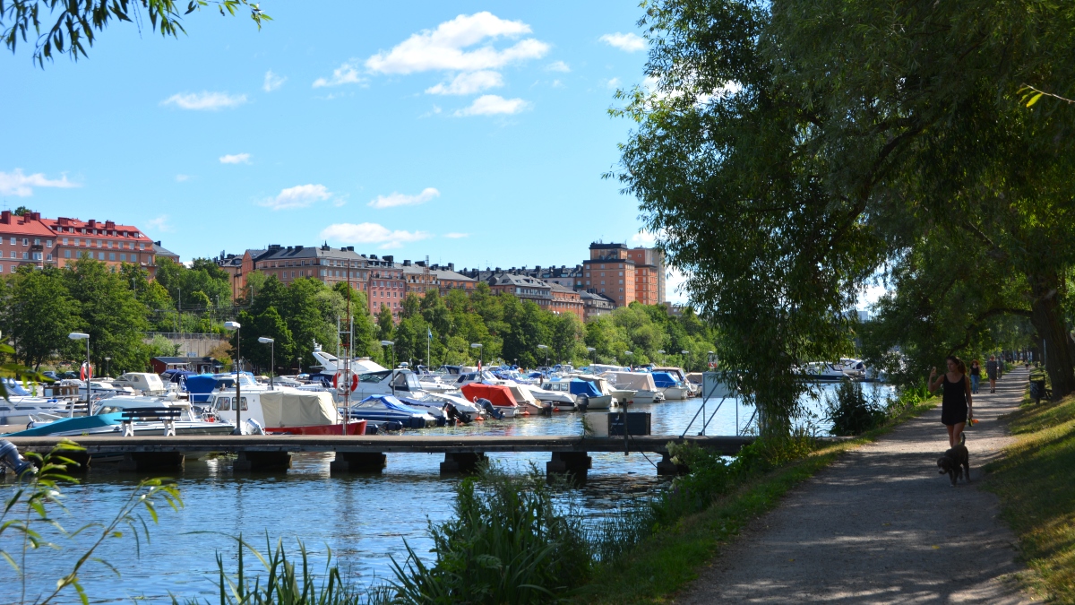 Promenadväg till jobbet