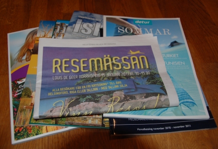 En massa resekataloger har vi nu att bläddra i...