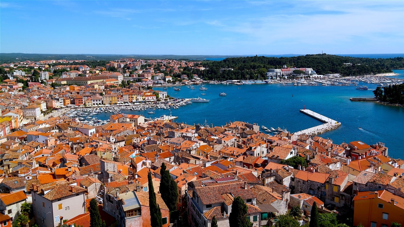 Rovinj sett från stadens kyrktorn