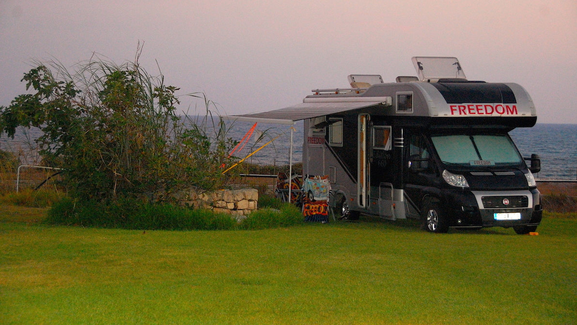 Salvamar Camper Sosta Pozzallo på Sardinien, Italien