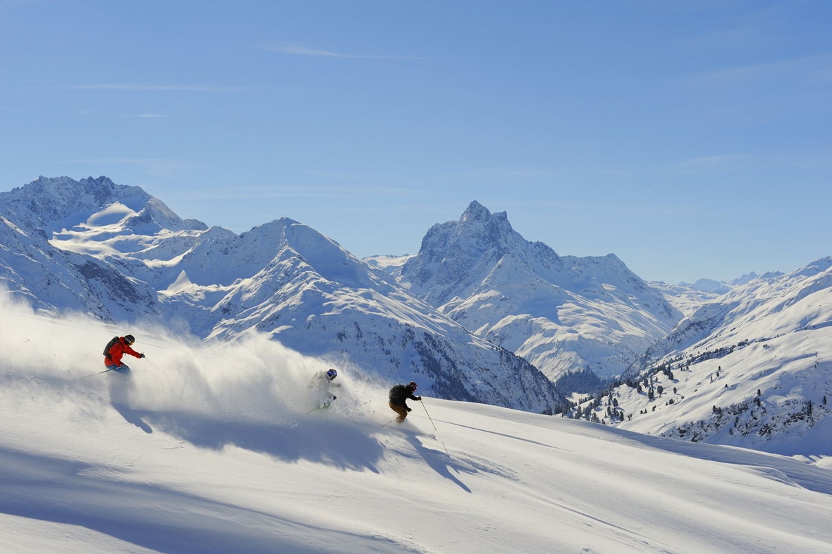 St Anton am Arlberg, bra skidorter i Österrike.