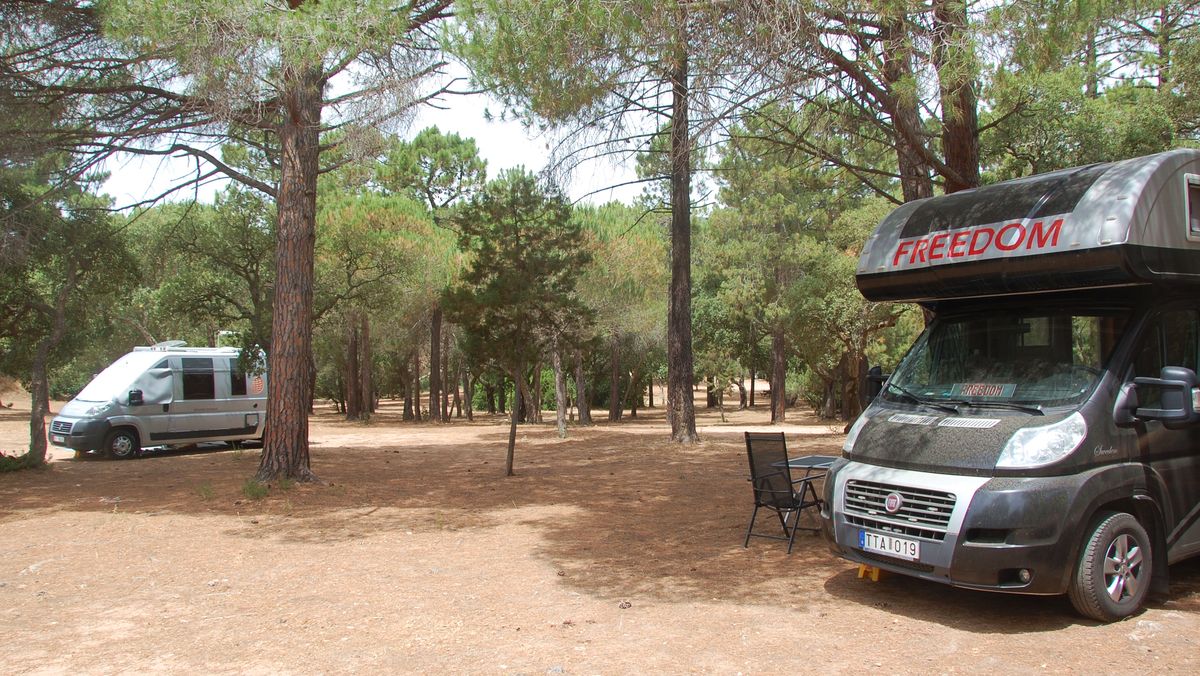 Ställplats vid Porto-Vecchio