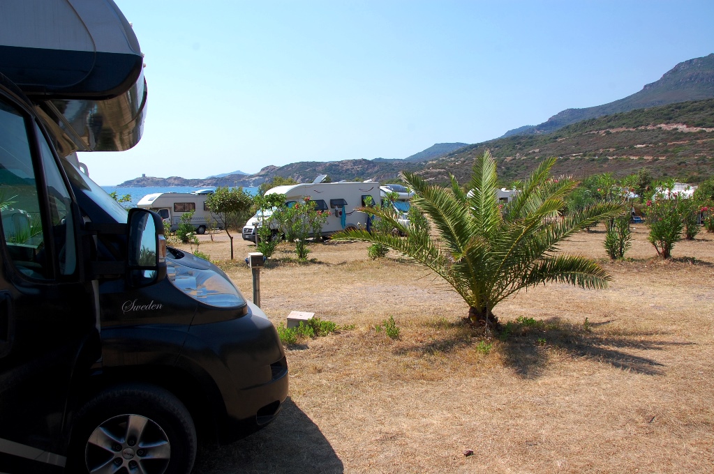 Smultronställe på Sardinien. camping strax norr om Bosa