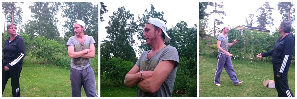 Regeldiskussioner under en av våra Kubbmatcher 