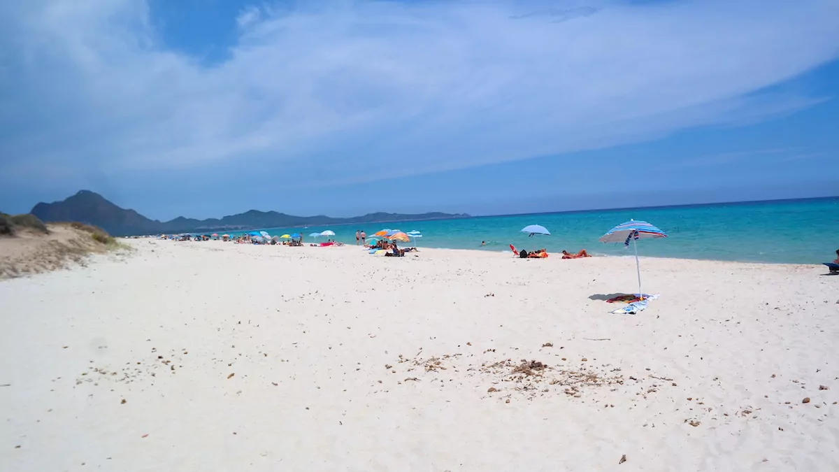 Stranden vid Costa del Rei, Sardinien