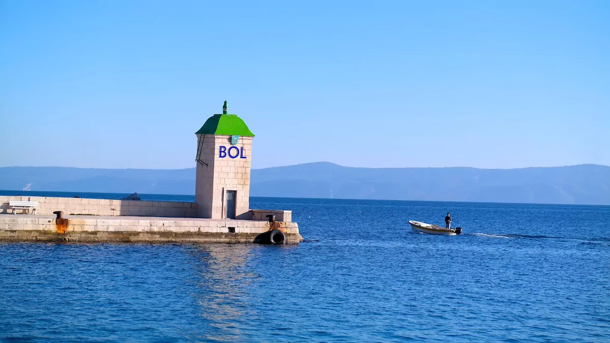 I Byn Bol på ön Brac I Kroatiens skärgård