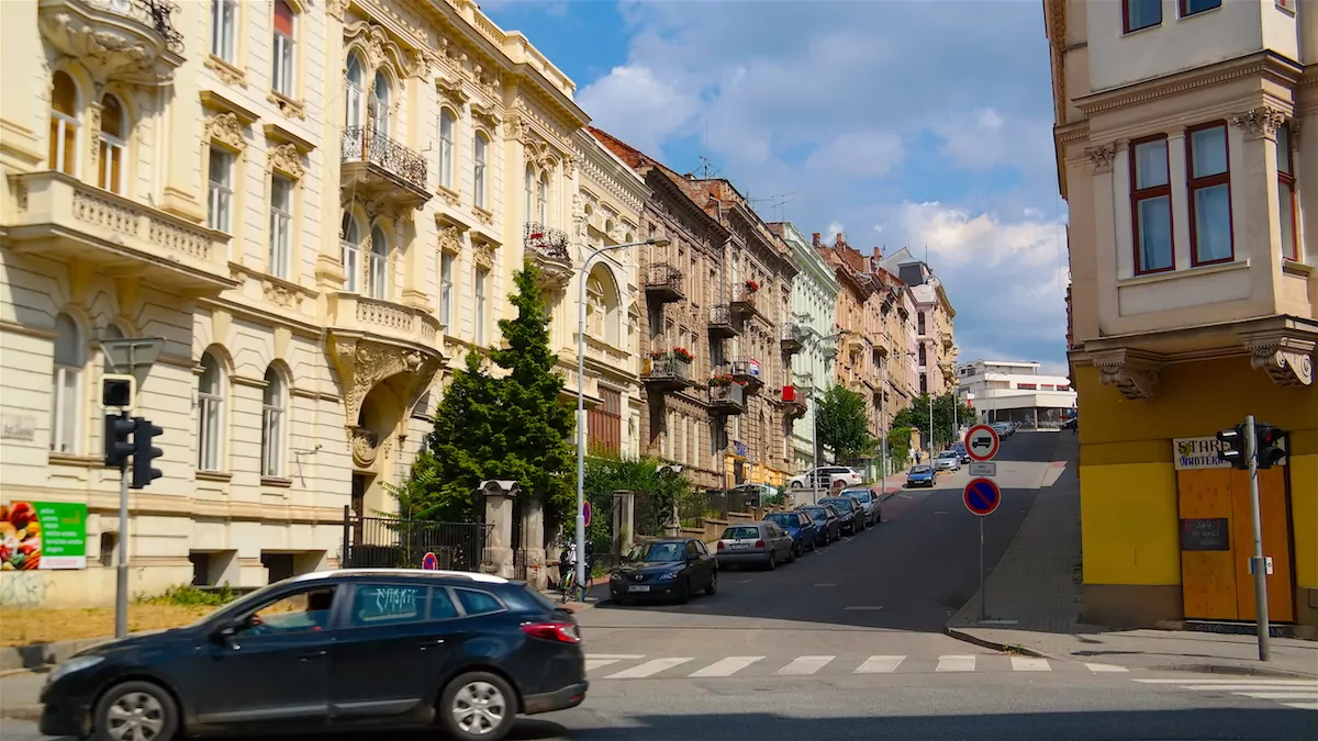 Den vackra staden Brno i Tjeckien