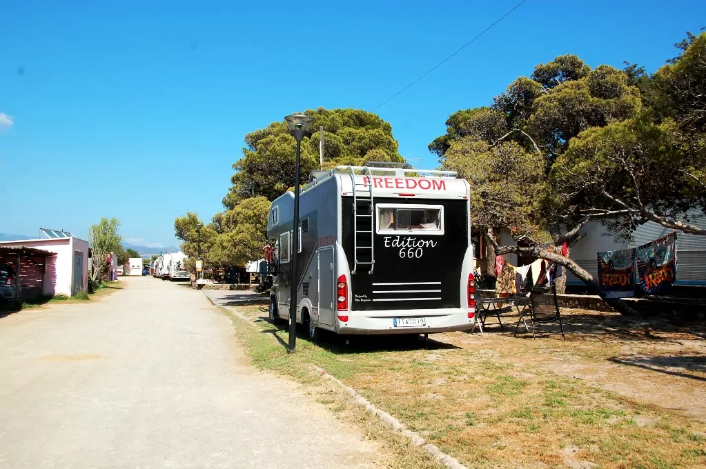 Camping på södra Sardinien