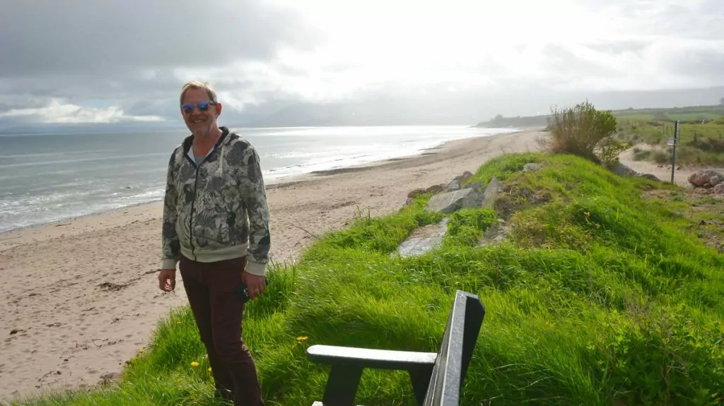 Dingle camping vid strand