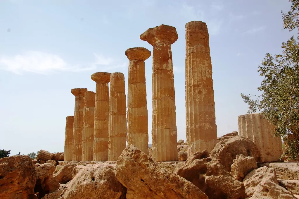 Herkulestemplet i Agrigento, Sicilien