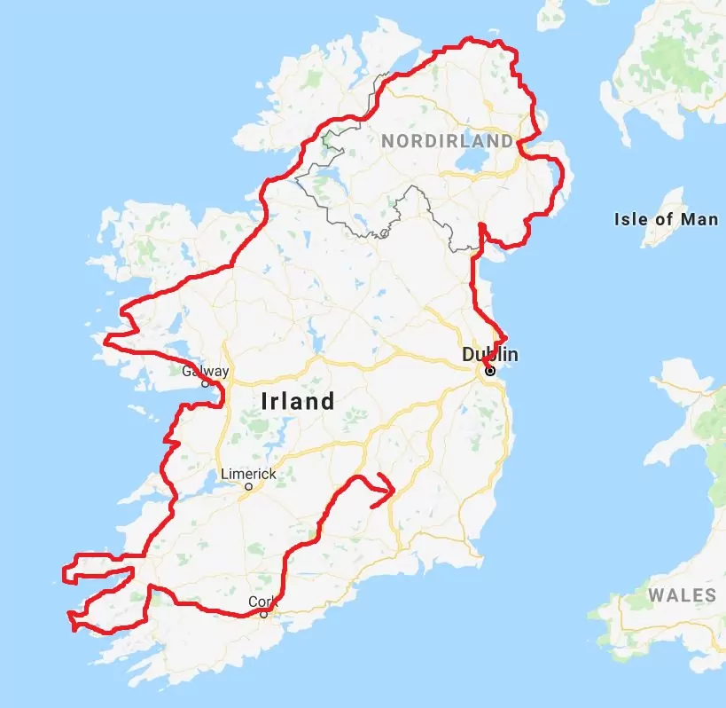Irland karta
