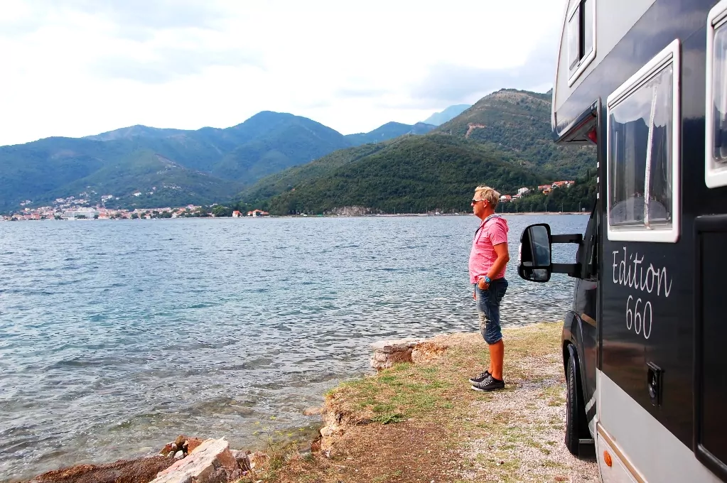 Lunchpaus i närheten av Tivat, Kotor-bukten