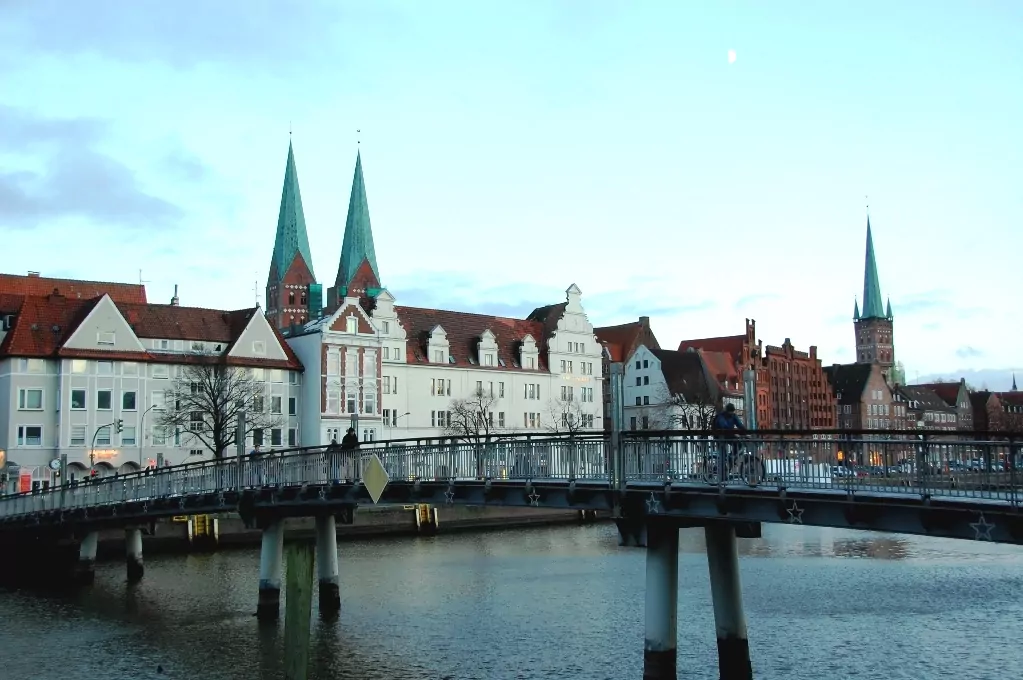 Hansa- och hamnstaden Lubeck i Tyskland