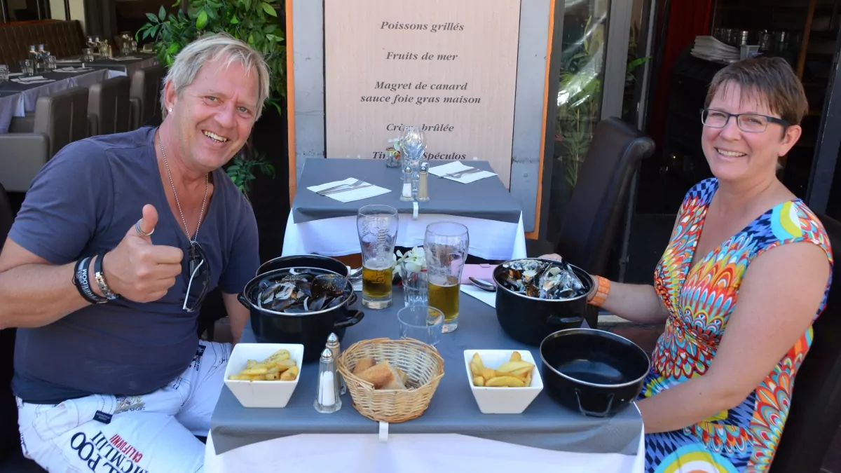 Moules frites i Nice