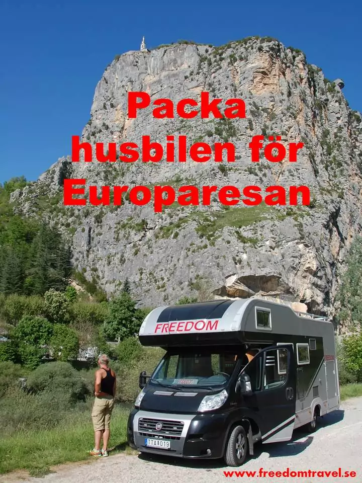 Packa husbilen för Europaresan