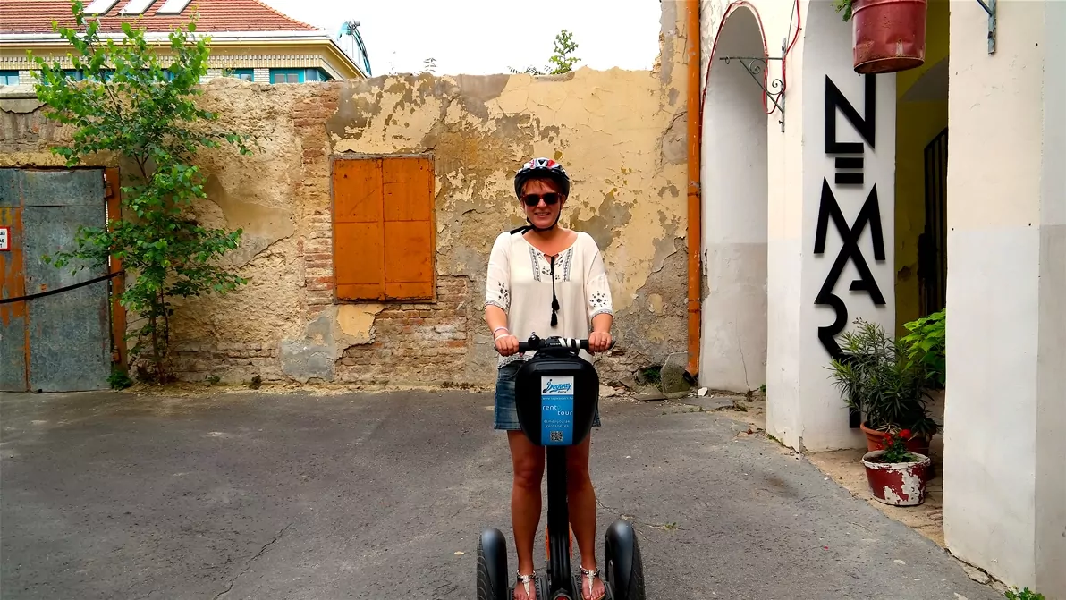 Helena på Segway