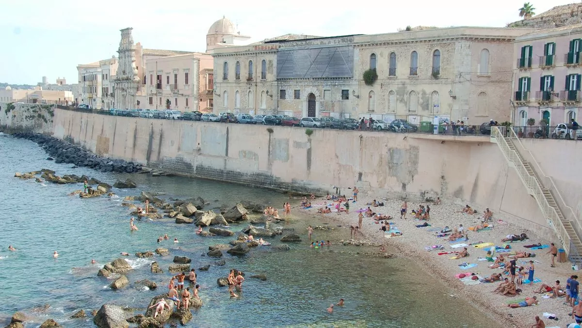 Strand på Sicilien