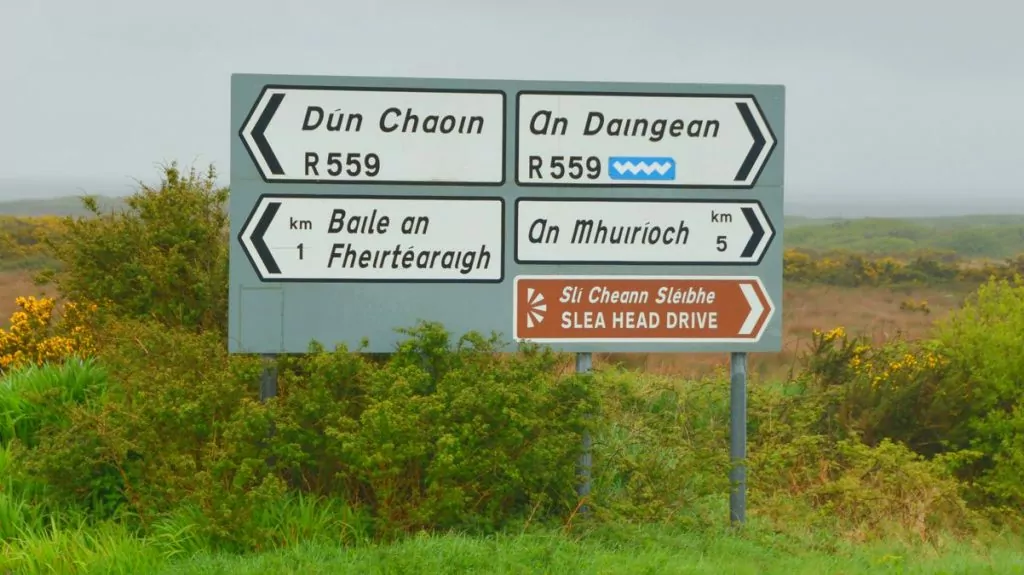 Fler skyltar med irländska ortnamn