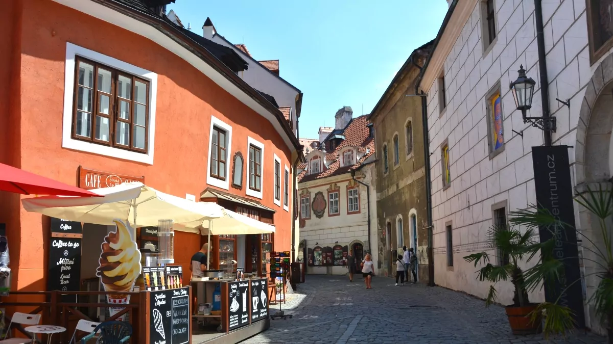 Cesky Krumlov i Tjeckien