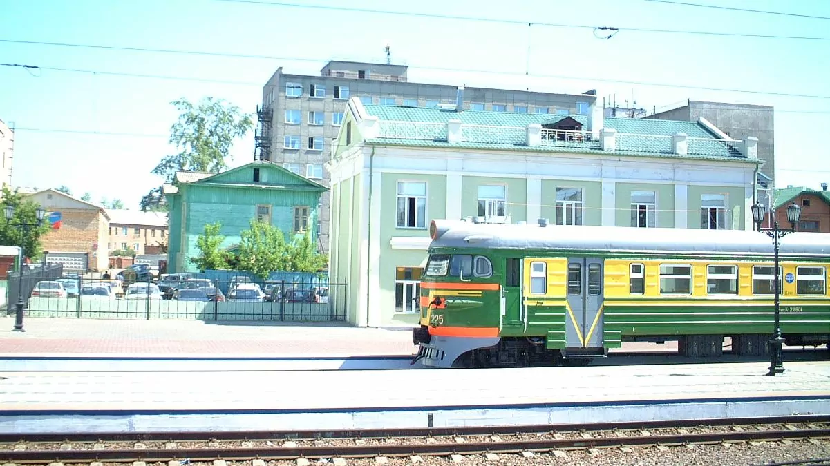 Tågstation Sibirien
