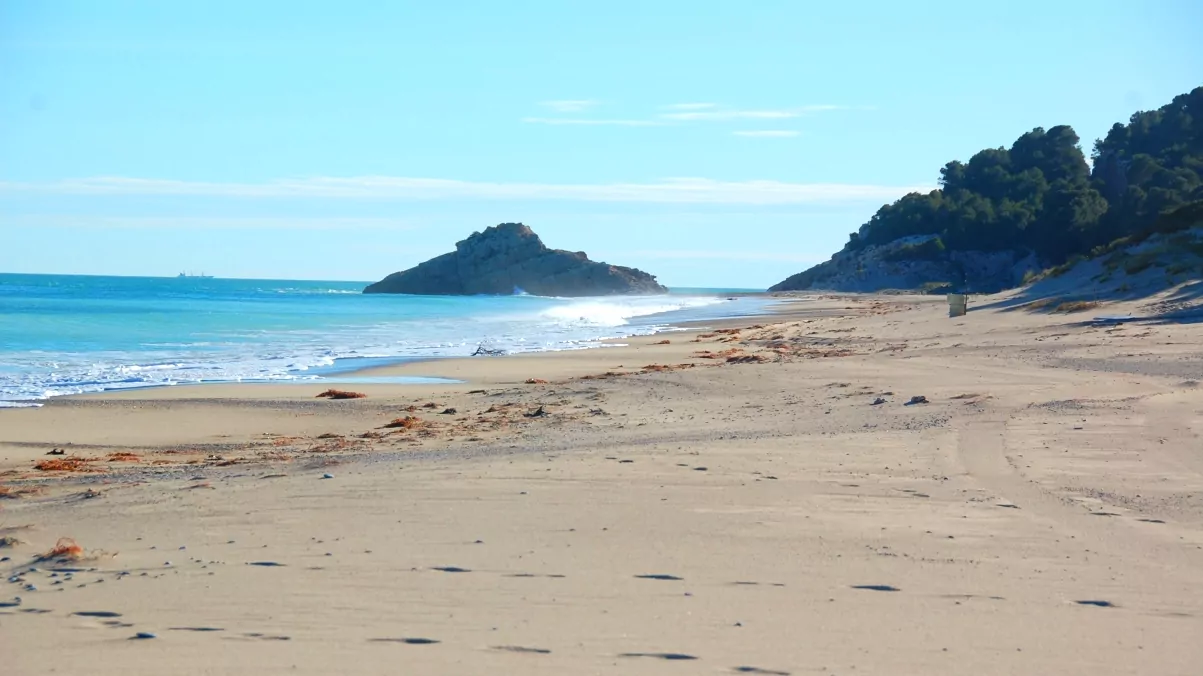 Vacker strand Spanien