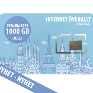 1000 GB SIM-kort för surf i EU/EES