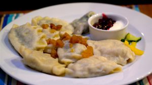 Pierogi med olika fyllningar