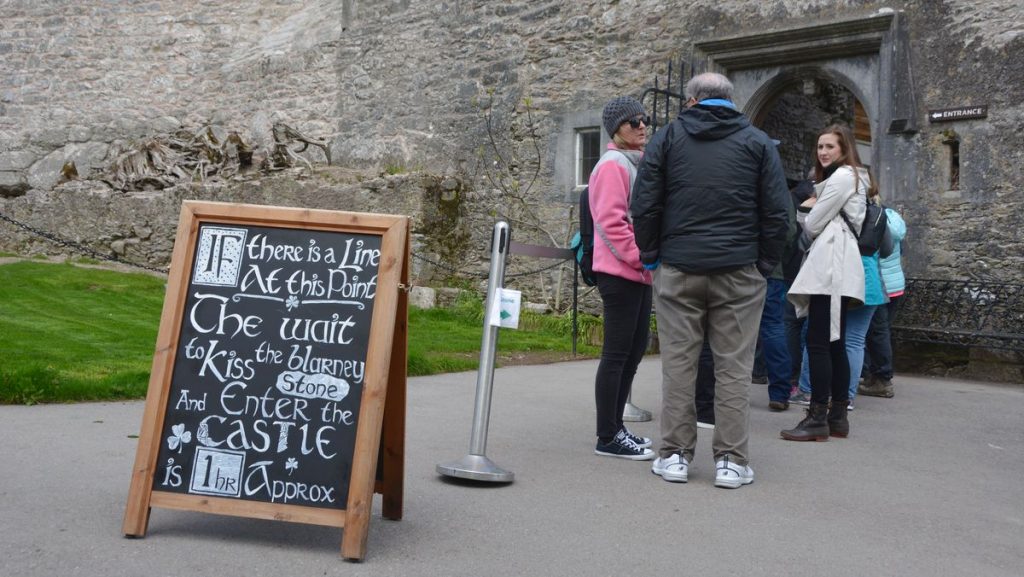 Blarney castle kyssa sten