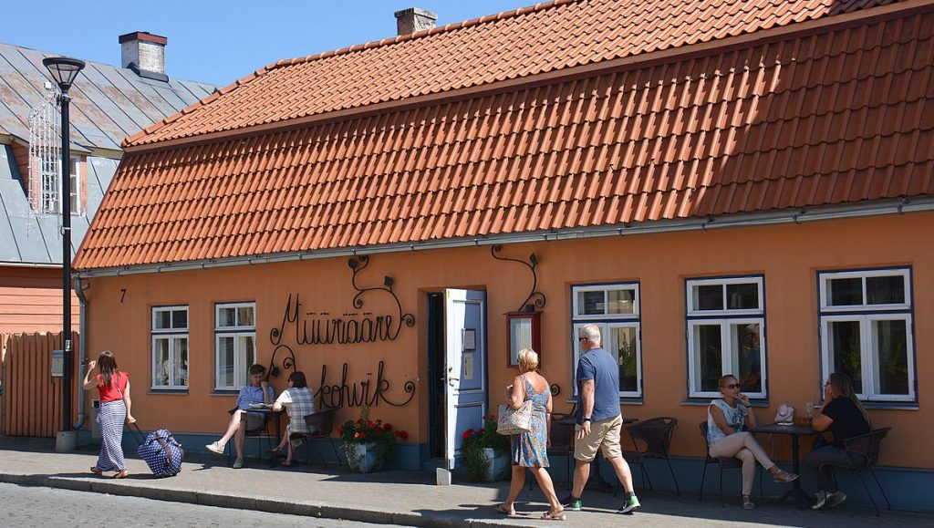 Café i Haapsalu i Estland
