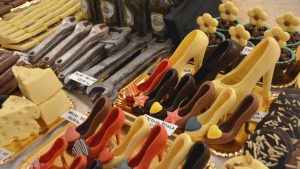 Ost, verktyg och skor? Nej, choklad på chokladfestivalen i Opatija