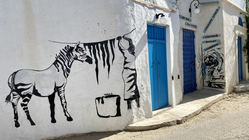 Djerbahood street art i Tunisien