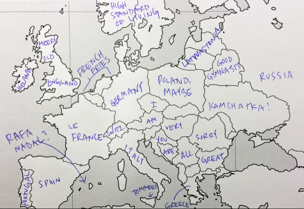 Europakartan enligt amerikaner | FREEDOMtravel