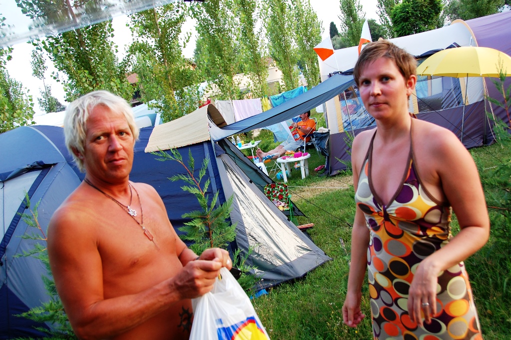 Peter och Helena pÃ¥ camping vid GardasjÃ¶n