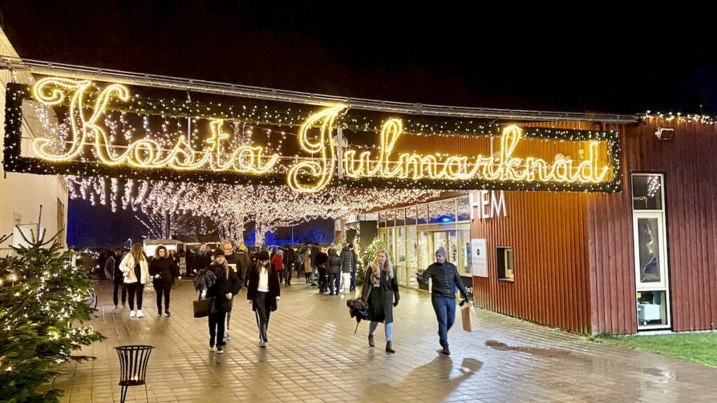 Göra i Glasriket i Småland - Kosta julmarknad